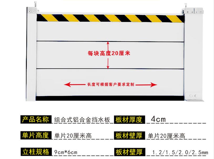 車庫防汛擋水板地下停車場擋水板